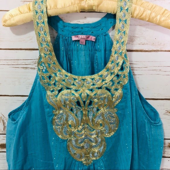Calypso St. Barth | Turquoise Gold Embroidered - Picture 6 of 8